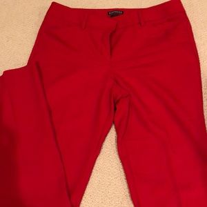 Express Red Editor Pants